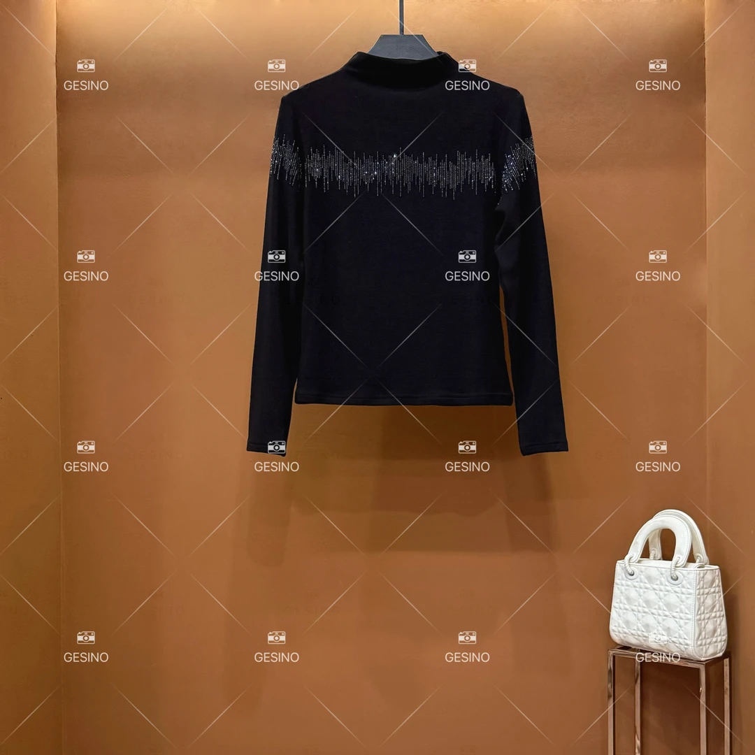 【jj】秋冬季时尚休闲百搭半高领重工打底衫长袖网红女士QD-2024853