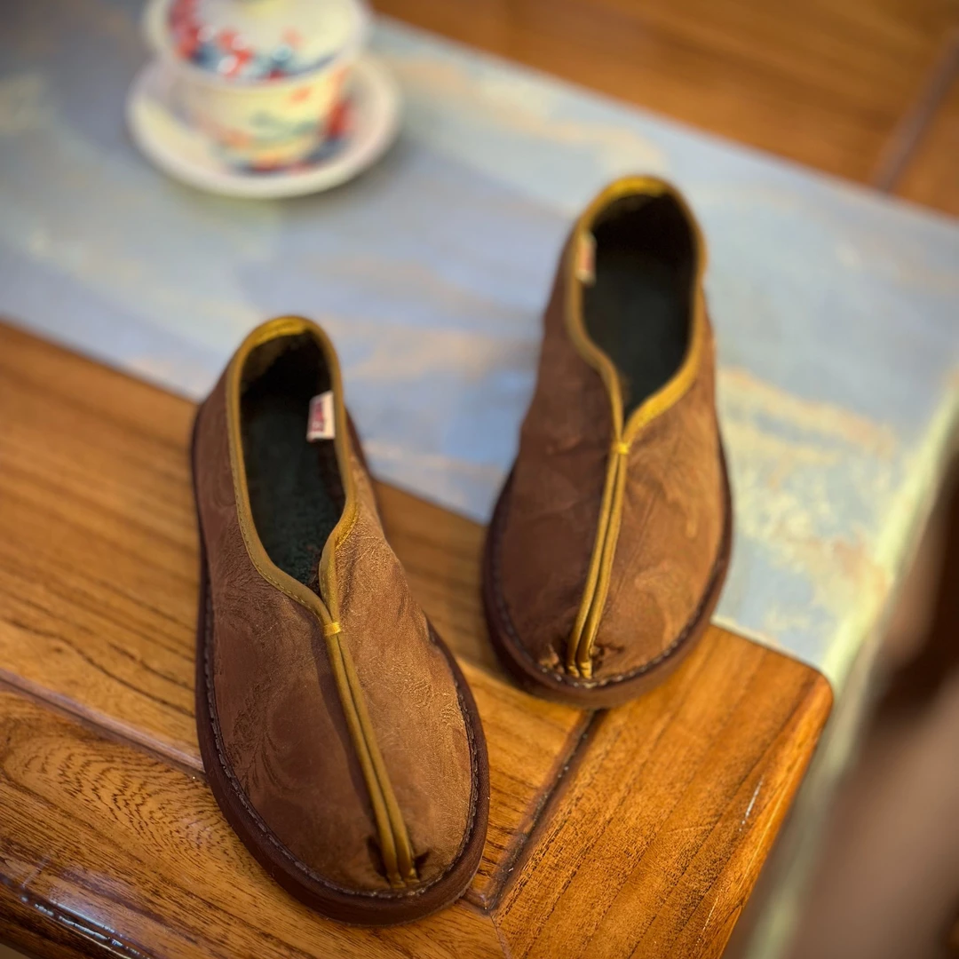 锦绣【冬款薄绒-加厚保暖】西楚XICHU国潮千层底布鞋