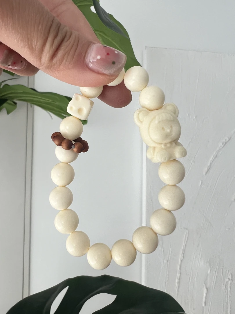 铜合金陶瓷手链 白果子呱呱菩T根手串高密白菩T子珠珠菩T手链2069