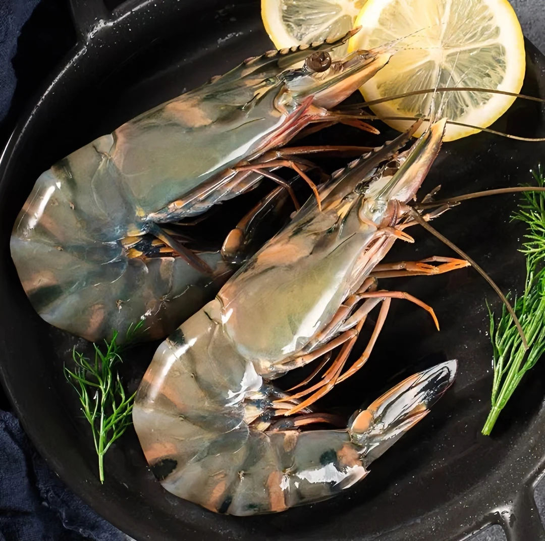 【老渔推荐】新鲜速冻 大号黑虎虾 31-40规格  45只左右 三斤/盒