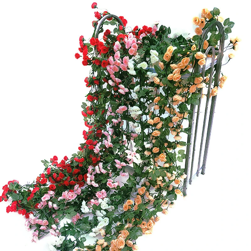 仿真藤条葡萄叶装饰假花藤蔓管道缠绕花藤绿植物吊顶树叶塑料绿叶