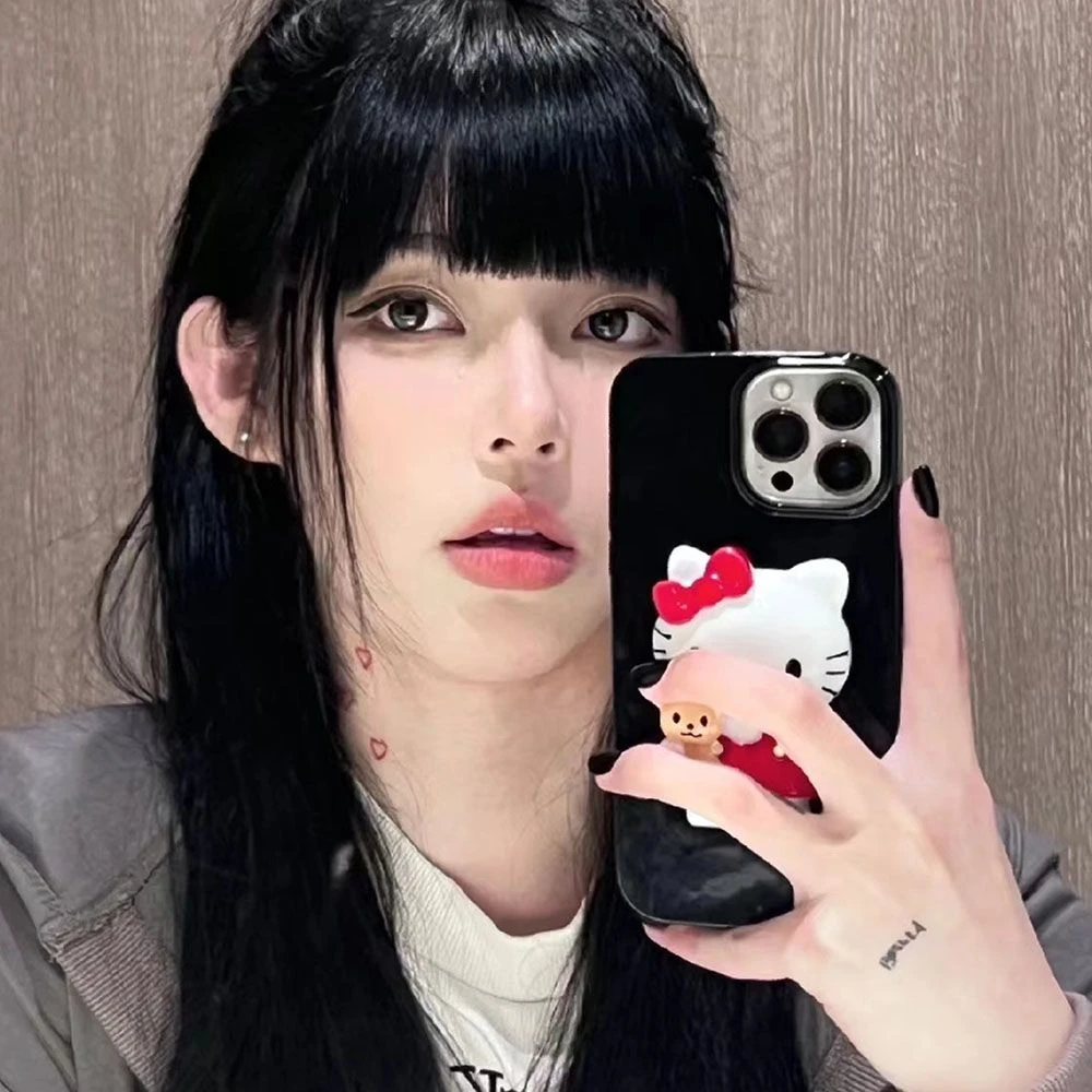 可爱玩偶kitty苹果14手机壳iPhone13promkax软壳12卡通11辣妹x潮8