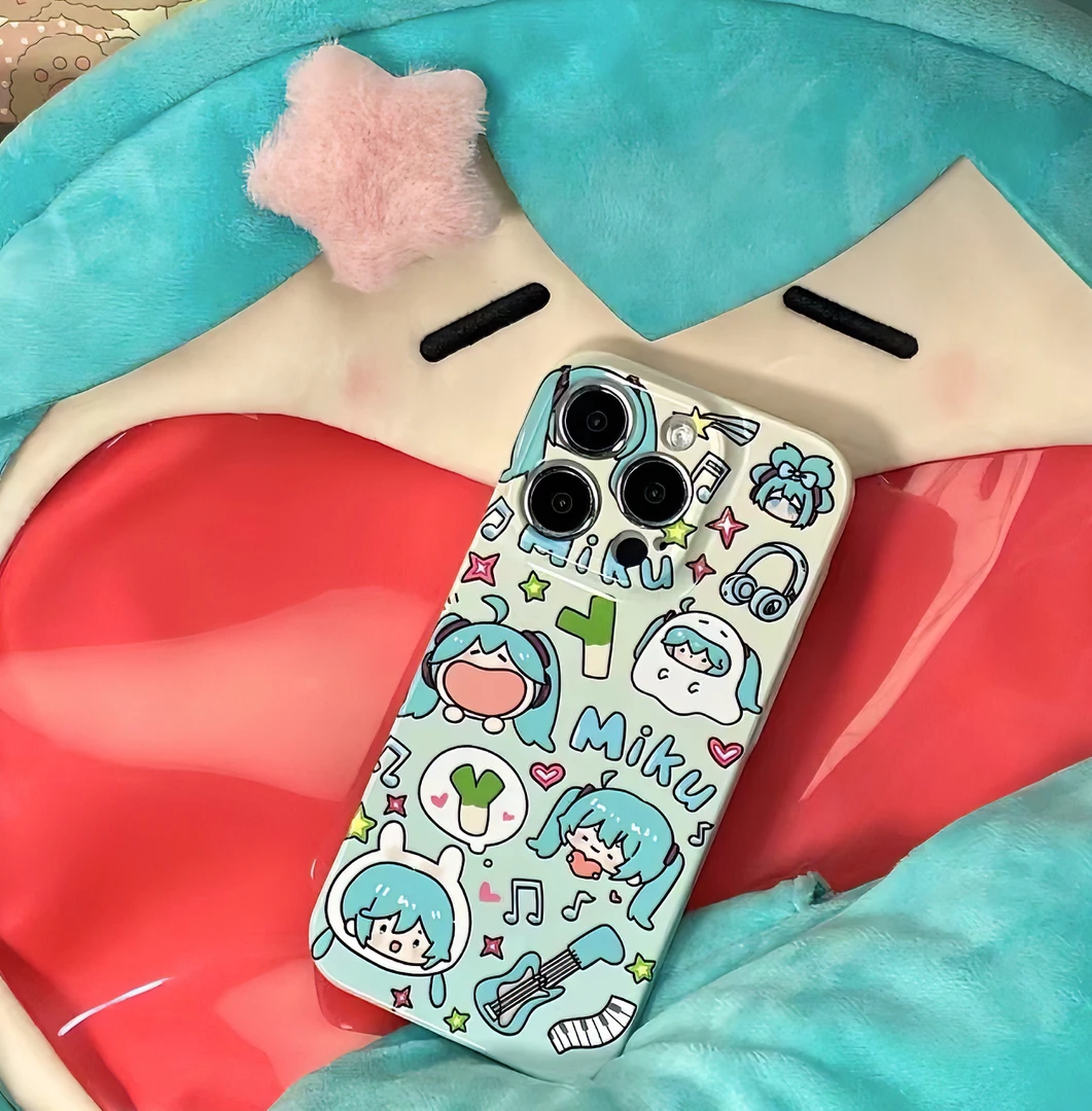 菲林初音未来miku卡通iPhone15保护壳14可爱x手机壳适用x苹果少女