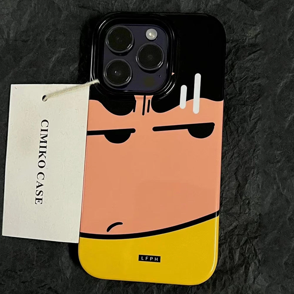 ins无语小新xr适用11苹果15Promax手机壳iPhone13女14潮12男8p酷7