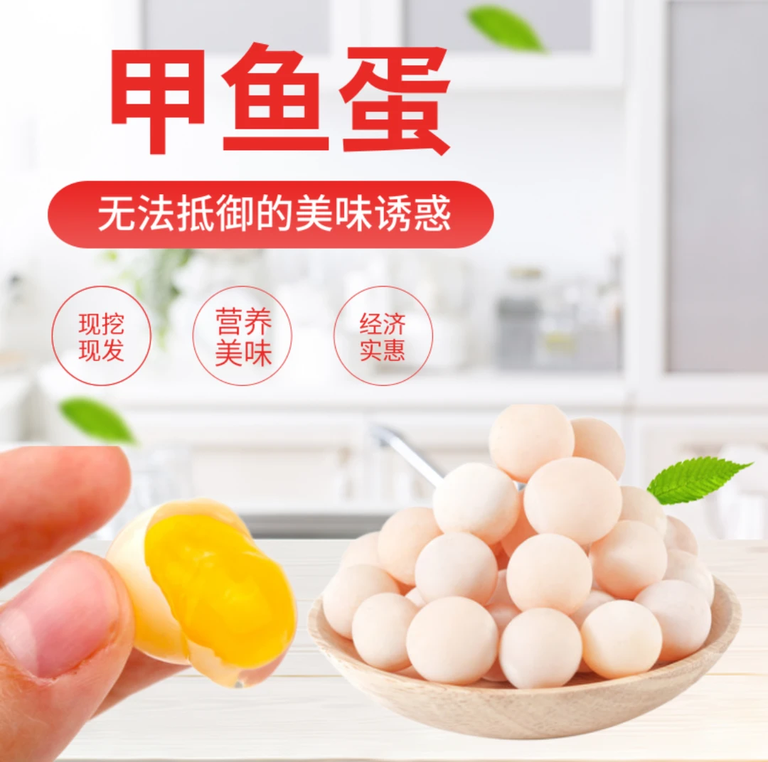 【新店福利】60枚食用甲鱼蛋水鱼蛋王八蛋养殖场天然新鲜