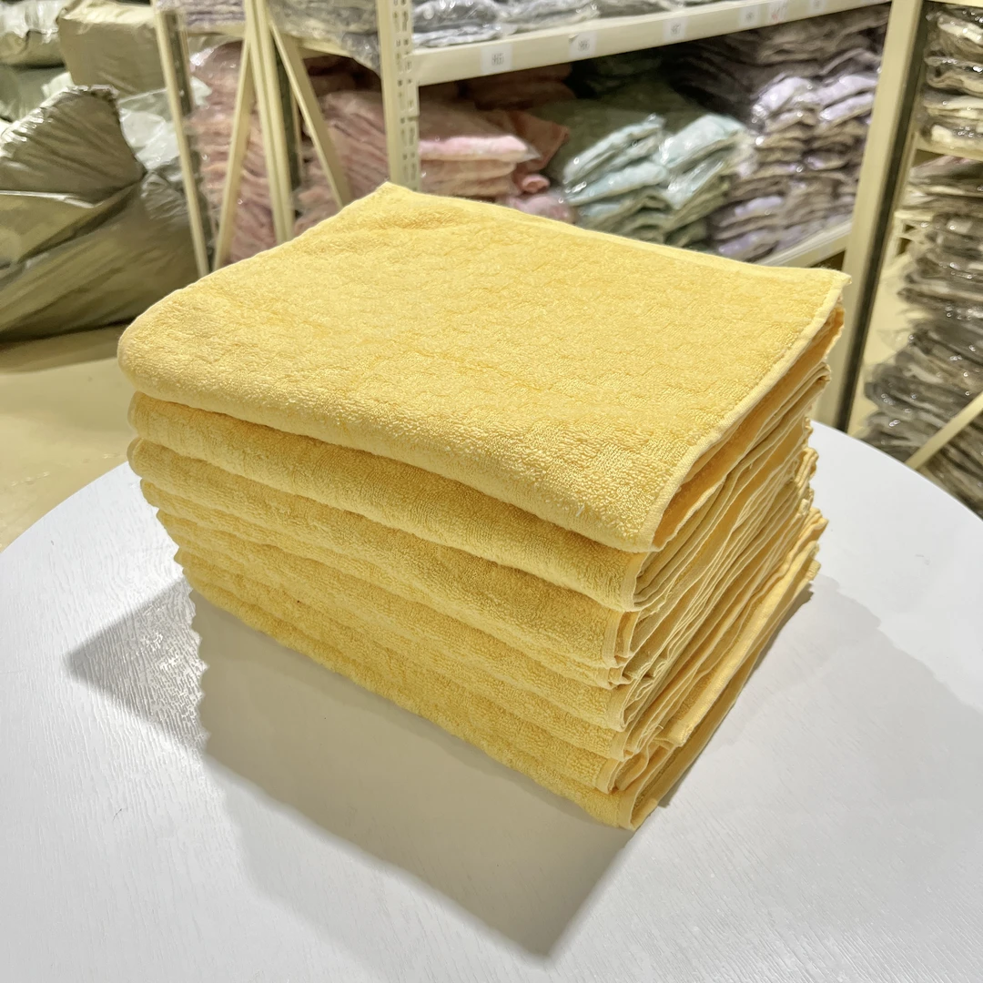 小梅家3条装竹纤维无捻混纺毛巾洗脸巾32x72cm柔软吸水不掉毛