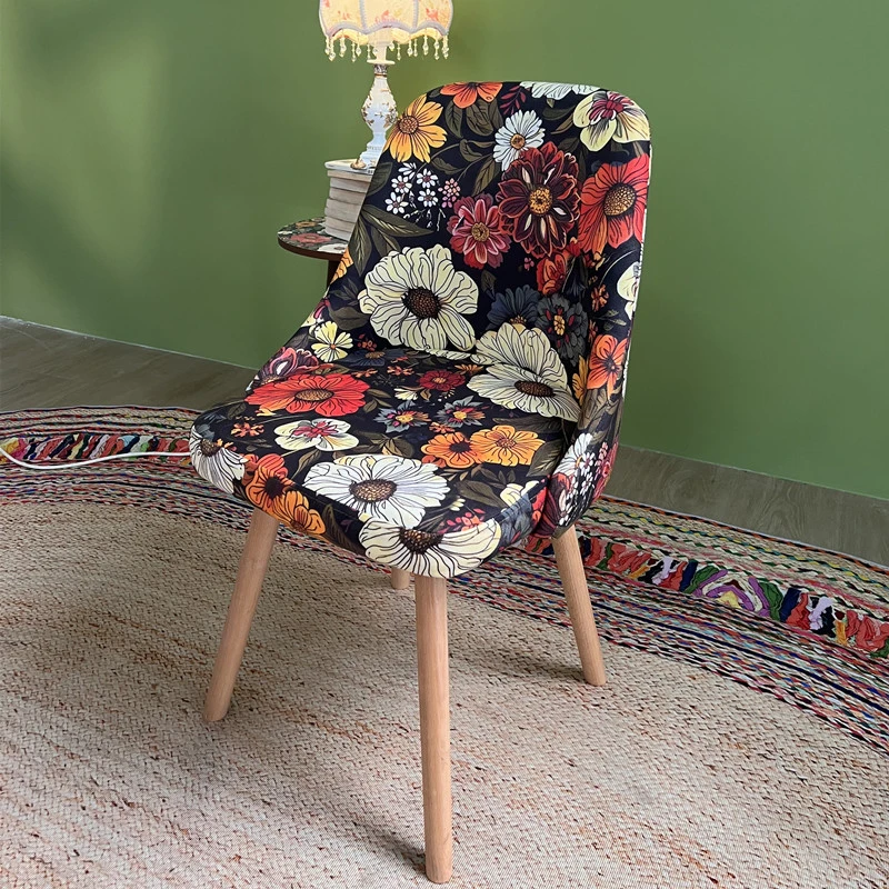 田园风靠背舒适餐椅休闲客厅书房椅子复古田园风家用办公单人