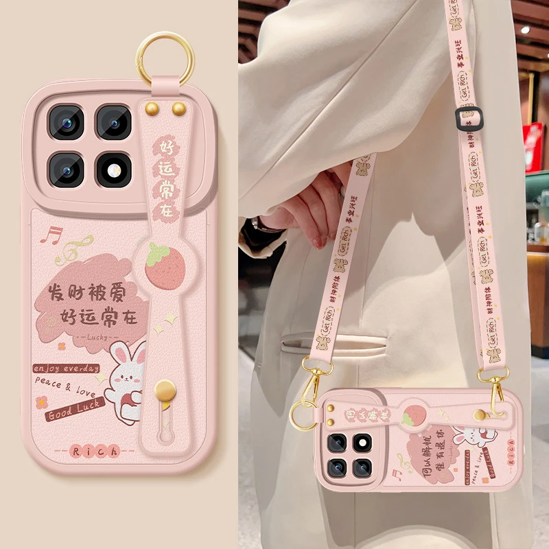 小米红米k70至尊版手机壳redmi斜挎腕带k70ultra全包防摔硅胶软壳