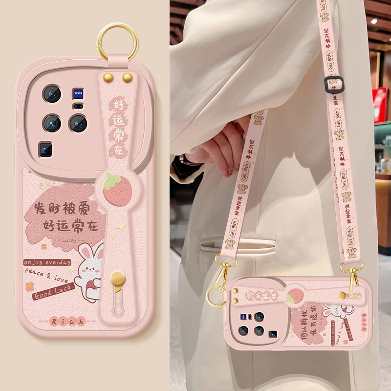 vivox80手机壳x90斜挎腕带挂绳x90s全包防摔x80pro保护套硅胶软壳