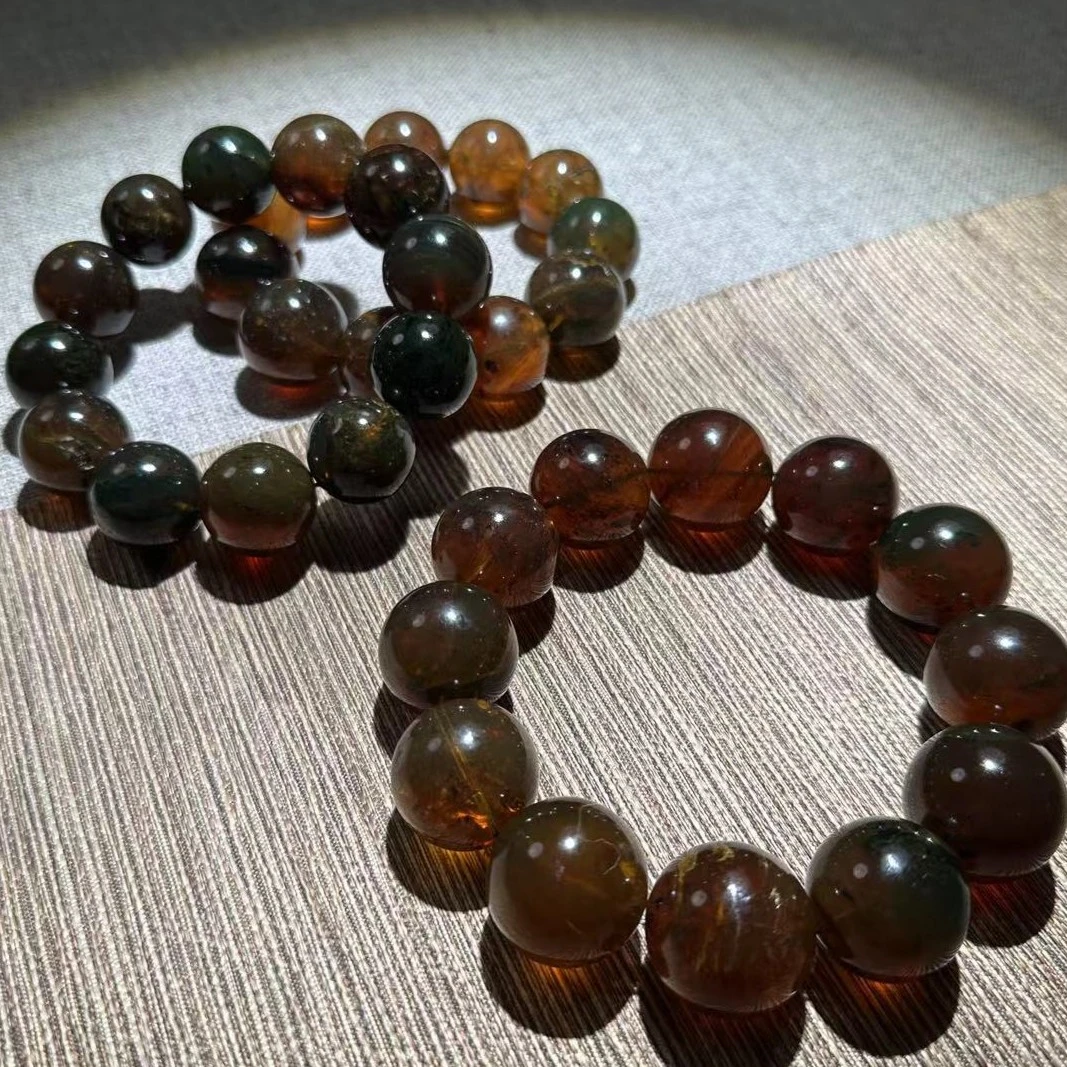 纯天然缅甸满矿物质包裹体灵珀手串（多样性发货，发其一）23