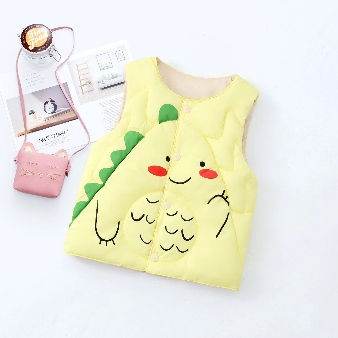 【现货-48小时发货】新款儿童加厚棉马甲男女童棉衣秋冬宝宝棉服