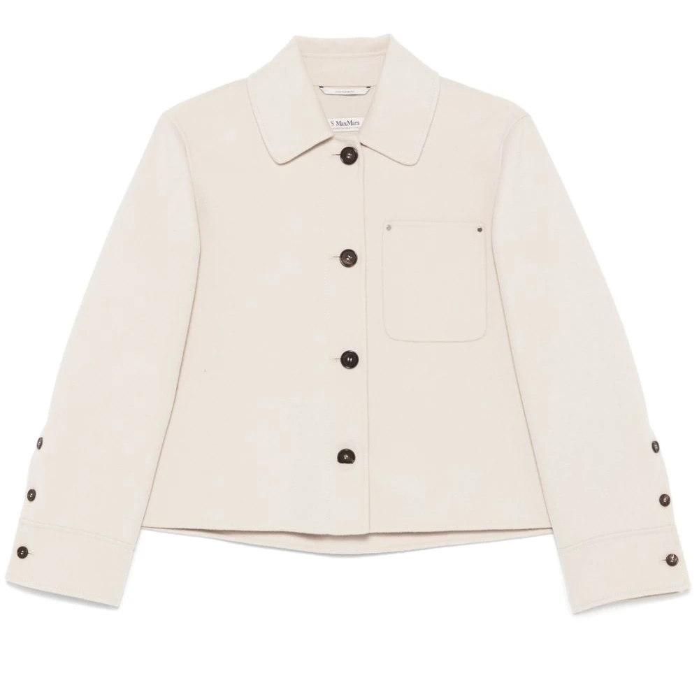 奢邦/MAX MARA S 翻领排口短款夹克 原色