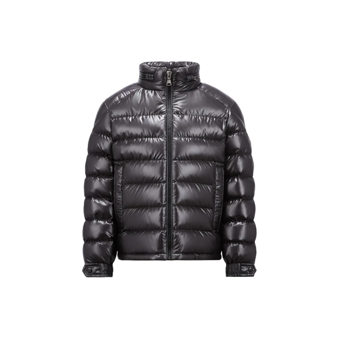 奢邦/中童 Moncler盟可睐 纯色立领拉链羽绒服 黑色 JENS