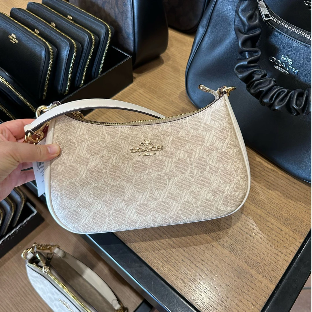 COACH/蔻驰 Teri单肩包腋下月牙包斜挎轻奢女包 24.5*15.5*7.5 新