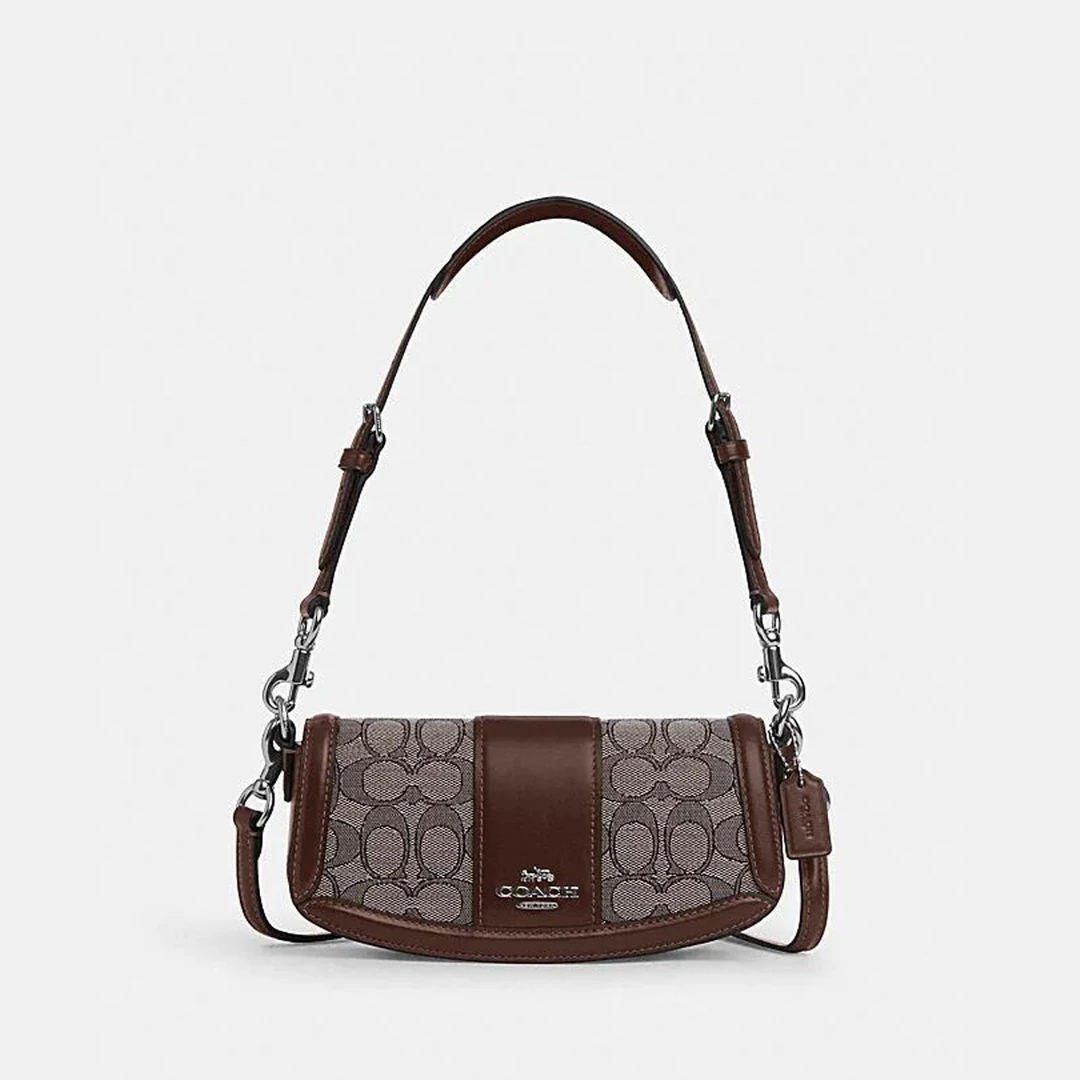 COACH/蔻驰 经典标志织物ANDREA小号单肩包斜挎包 21*10.5*5cm