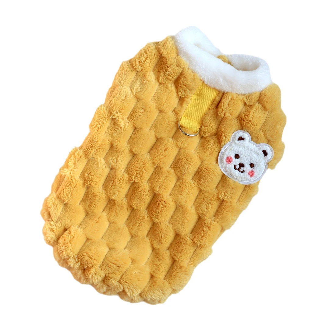 新款宠物衣服狗狗秋冬保暖加绒猫咪衣服可爱加厚洋气棉服网红爆款