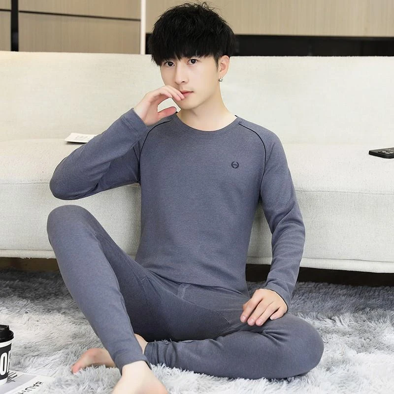 男士德绒秋衣秋裤套装贴身保暖衣打底衫内衣套装2024新款保暖潮Z