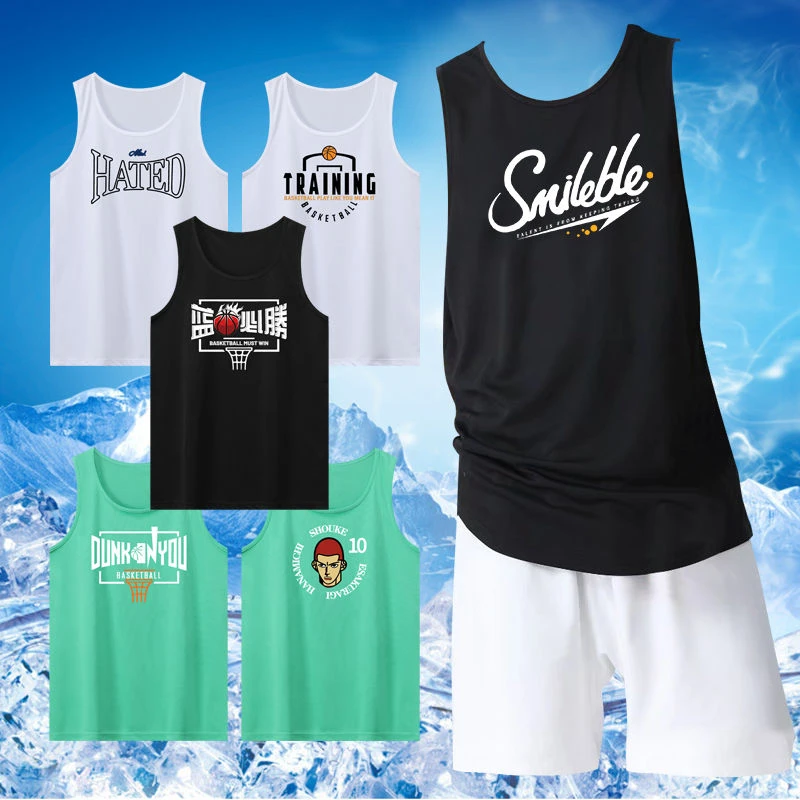 运动篮球背心男女夏季美式健身坎肩无袖透气吸汗速干投篮服潮宽松