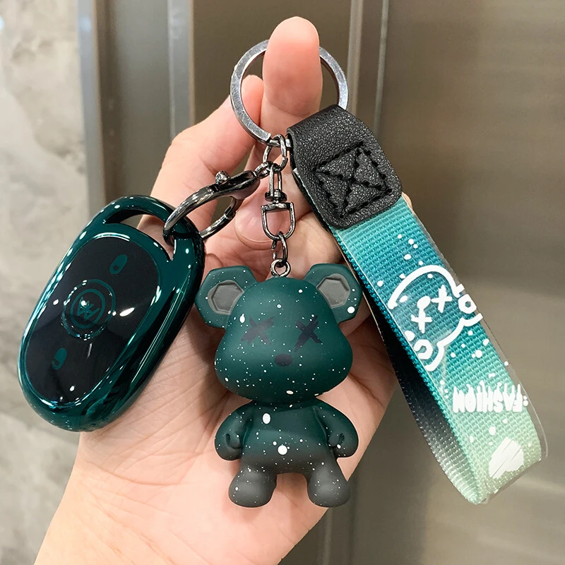 适用爱玛电动车钥匙套露娜台铃新日小刀小鸟电瓶车遥控保护套扣壳