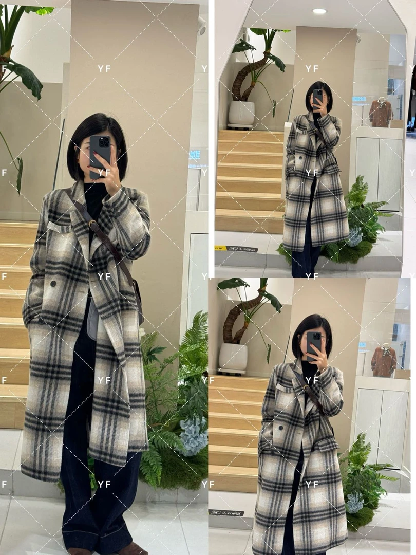QQ(强力推荐)格子大衣