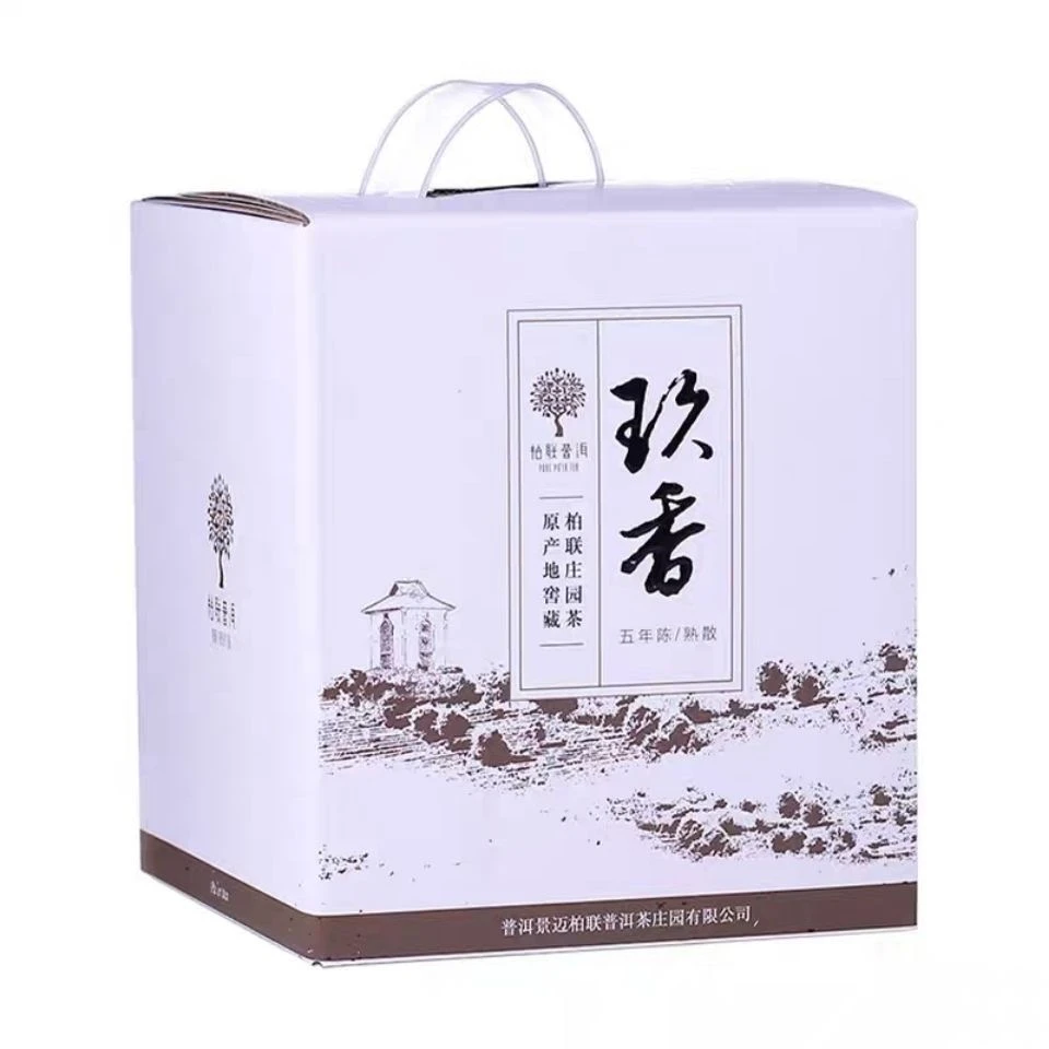 2018年 柏联普洱 玖香熟茶 散茶 1000克/盒 五年陈窖藏景迈山纯料