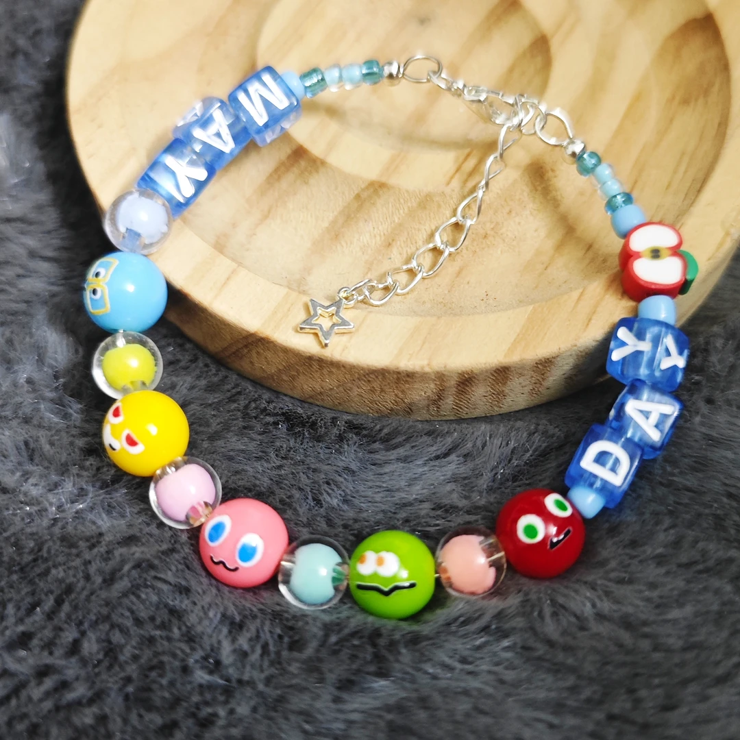 五月天演唱会应援DIY手环五个球可爱应援周边手工彩色糖果色蓝色
