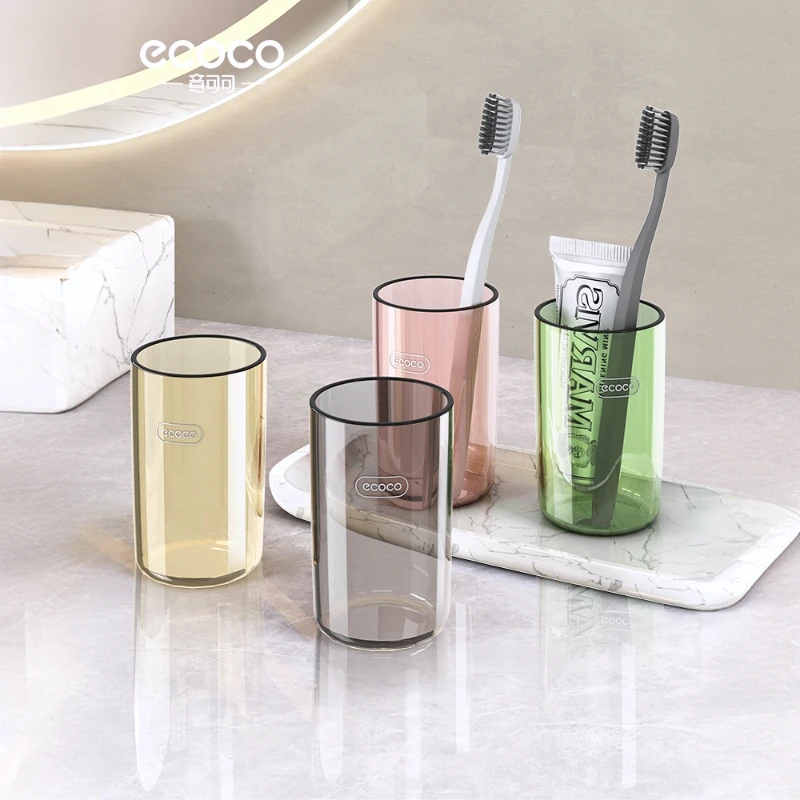 意可可漱口杯卫生间刷牙杯家用透明旅行洗漱杯牙刷杯牙缸网红爆款
