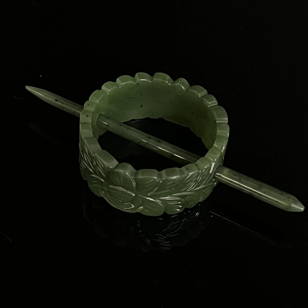 20世纪和田碧玉发箍/HY500836/金玉良缘/槐荫山房