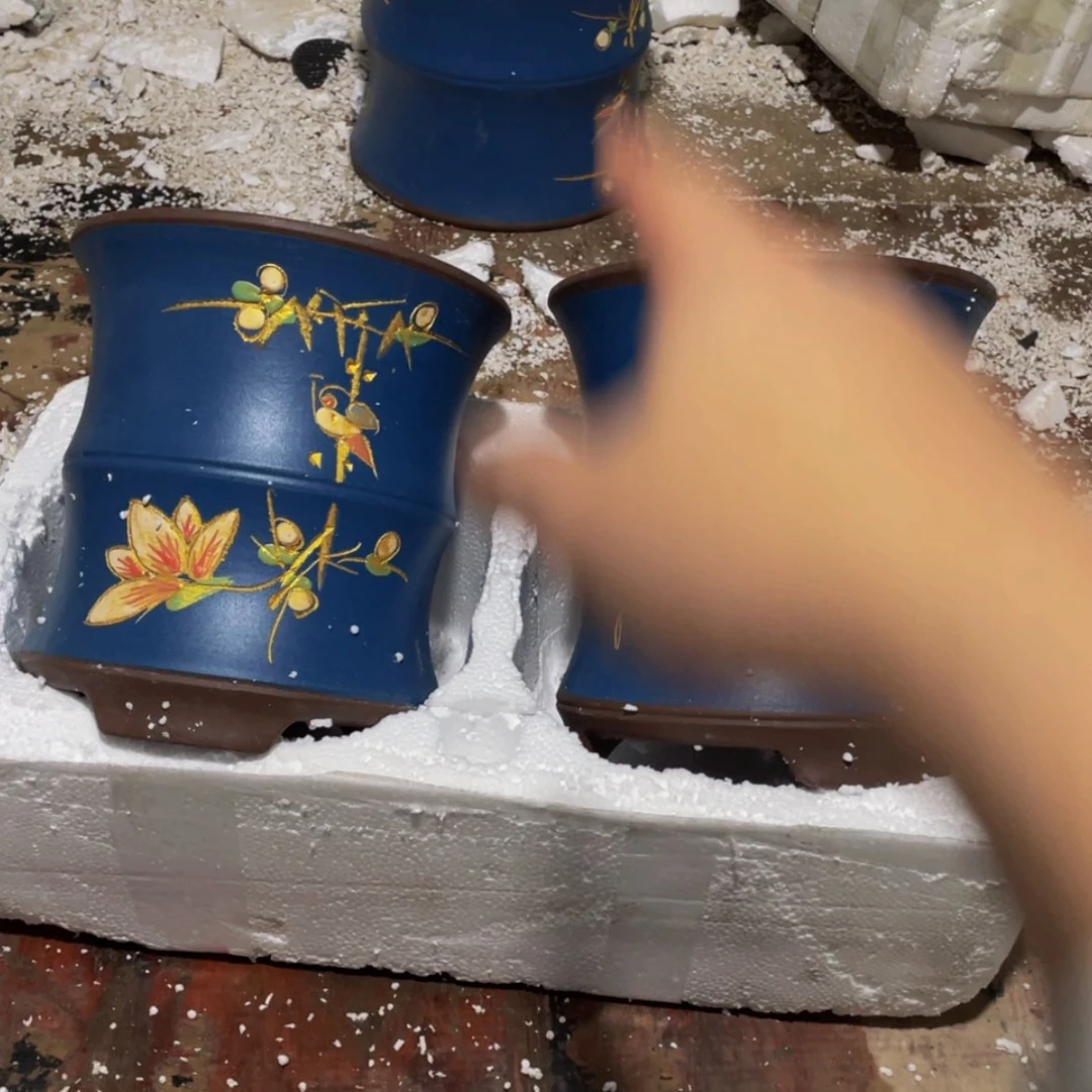 【闪购商品】紫砂花盆口14高18