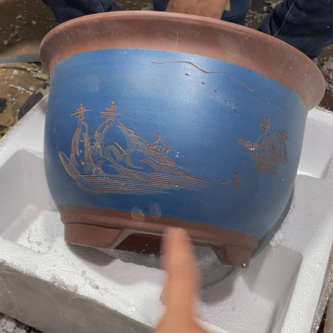 【闪购商品】紫砂花盆口33高22