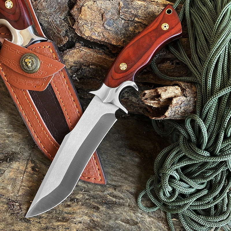 破将户外野营家用多功能水果刀手把羊肉小直刀 已开刃 2-15大号