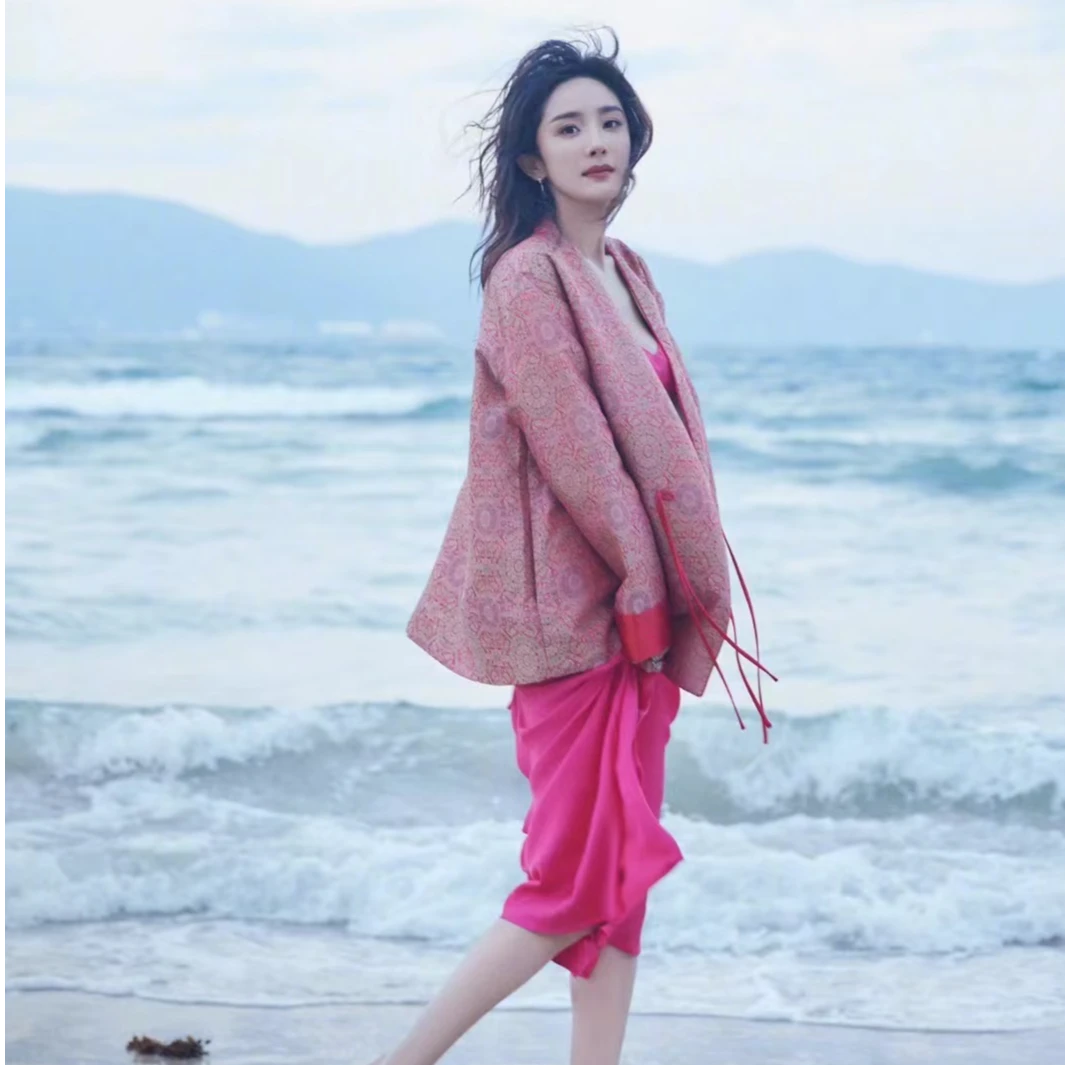 【深圳南油】新中式国风气质红色复古外套