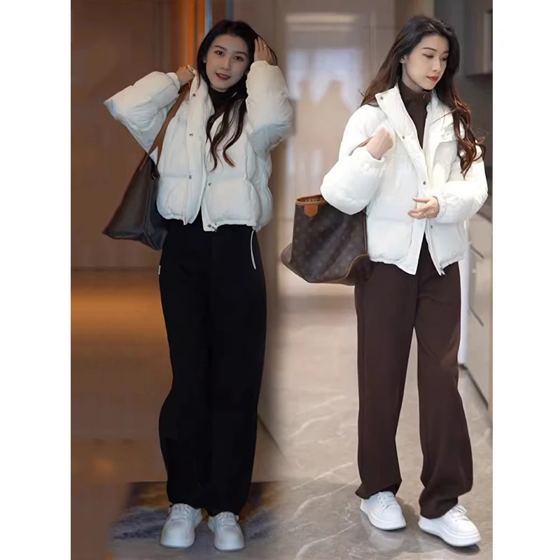 韩版小个子冬冬季连帽加厚棉服外套显瘦时尚2025年宽松保暖棉衣女