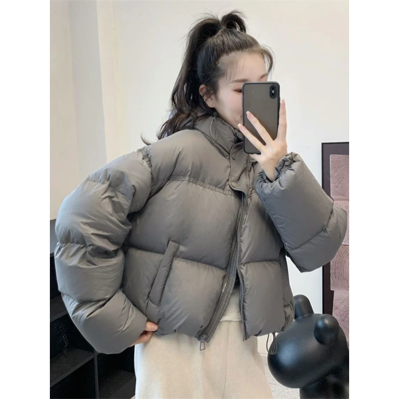 美式短款棉服女冬季2024年新款小个子加厚今年流行棉袄面包服外套