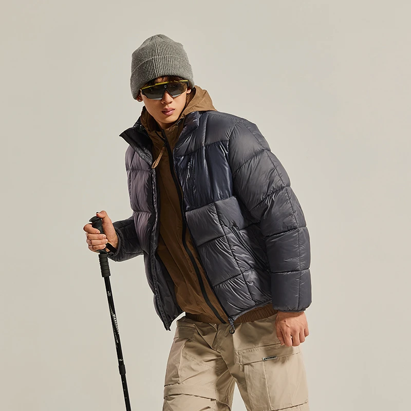 SOCKKEY冬季户外立领棉服男士加厚保暖时尚休闲外套防风运动简约