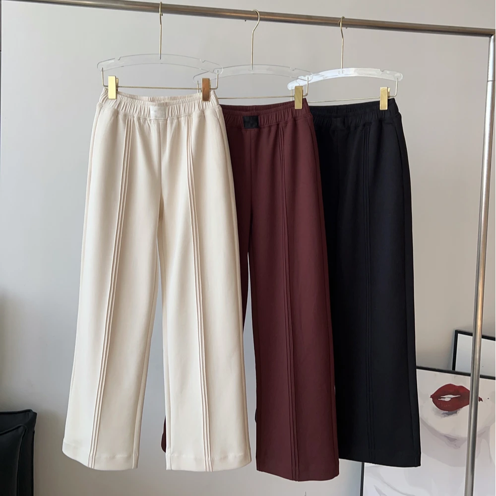 休闲裤长裤直筒裤垂坠感拖地裤西装裤2024春秋新款