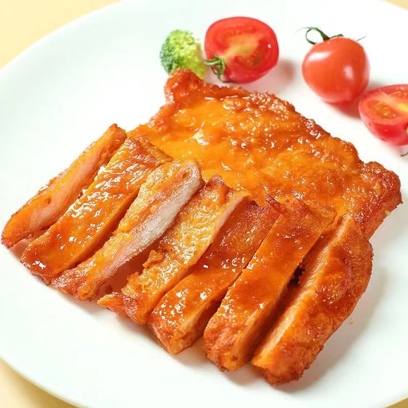 奥尔良腿排汉堡带皮腿排饭1000g10片装三融中红腿排鸡排半成品