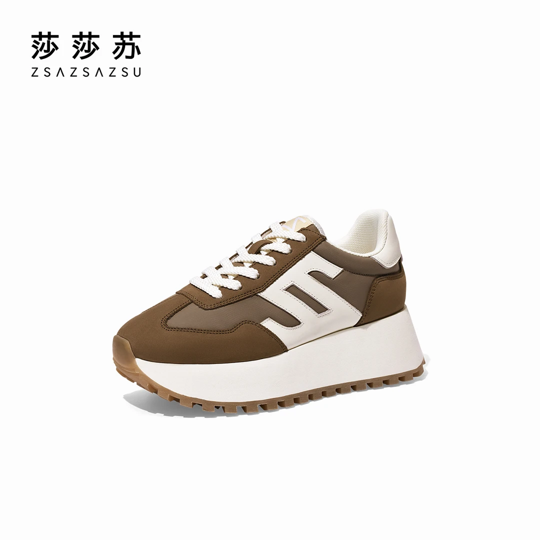 莎莎苏【星线好物】厚底增高显瘦高能感运动阿甘鞋德训鞋ZA54183-30