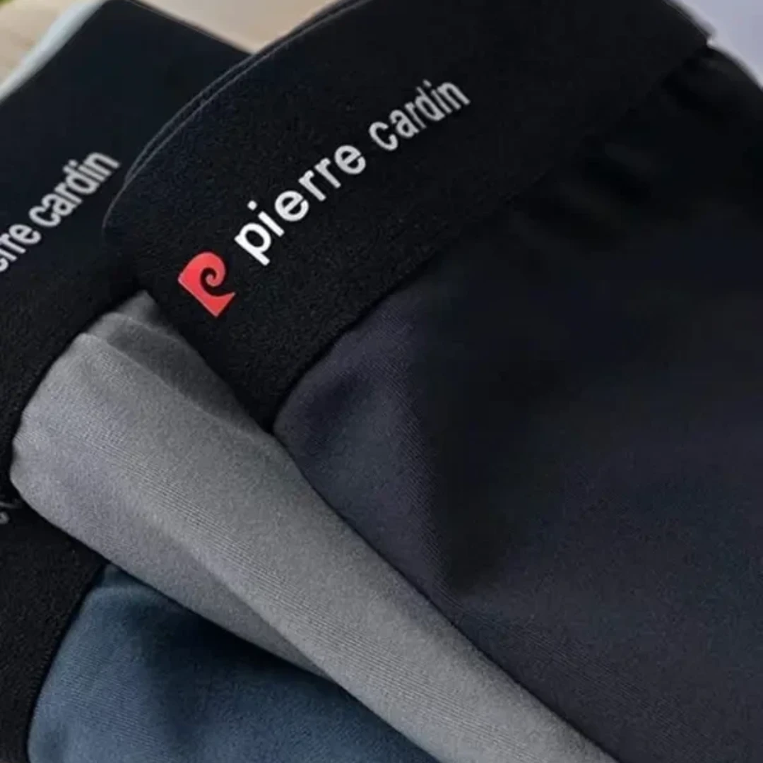 皮尔卡丹三条装精致礼盒3A抗菌底档透气男士平角裤四角裤成人内裤