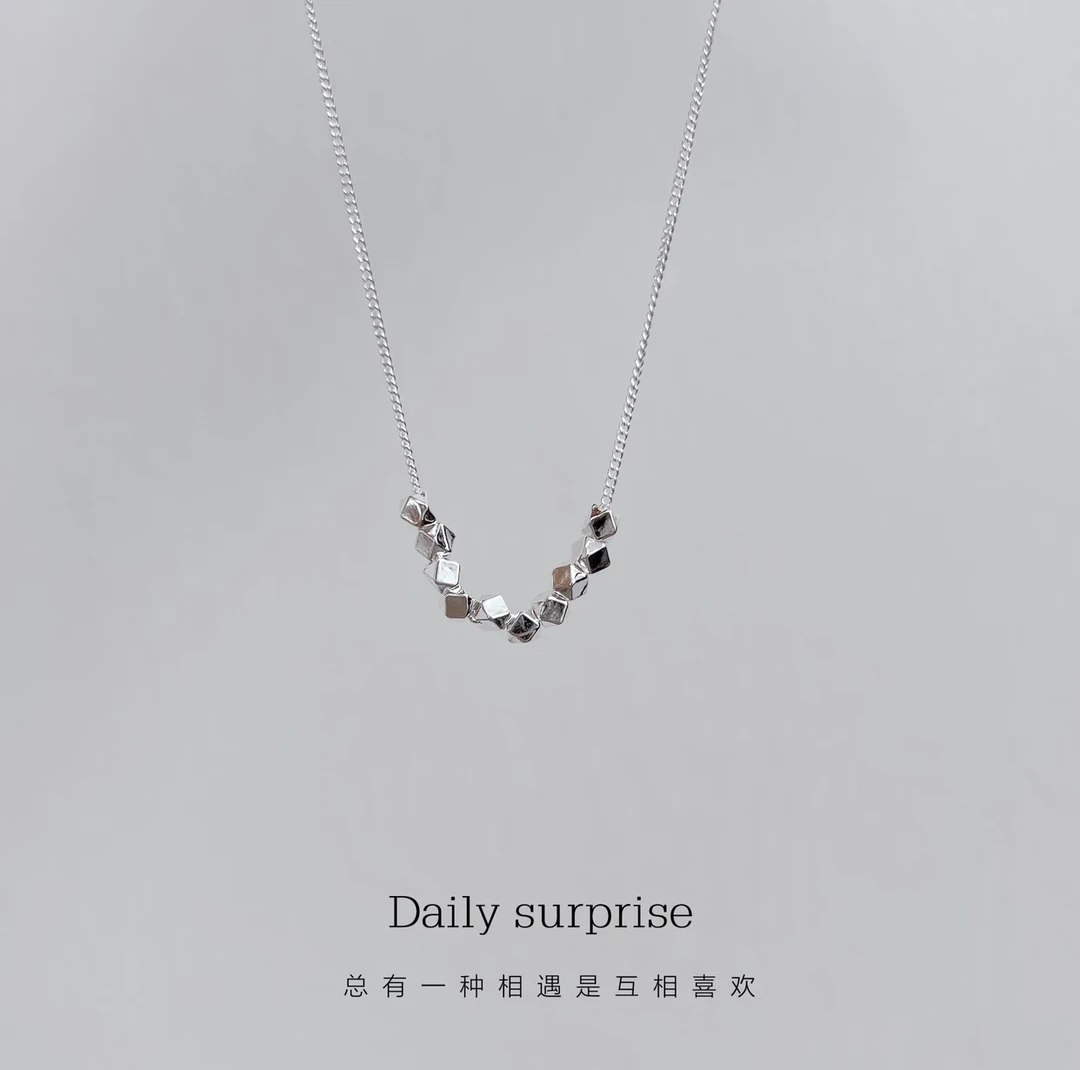 链子足银 通体足银 碎银几两套链（40➕5厘米可调节）