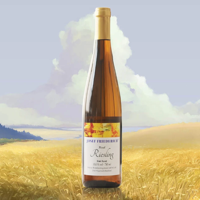 德国Mosel莫泽尔产区佛弗德里雷司令半甜型Qba白葡萄酒750ml