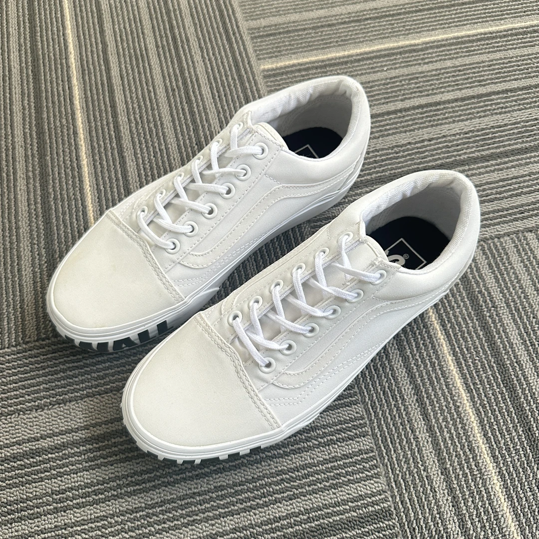 【断码清货】VANS/范斯 女子 白色帆布鞋低帮休闲鞋板鞋VN0A3B3UNZC