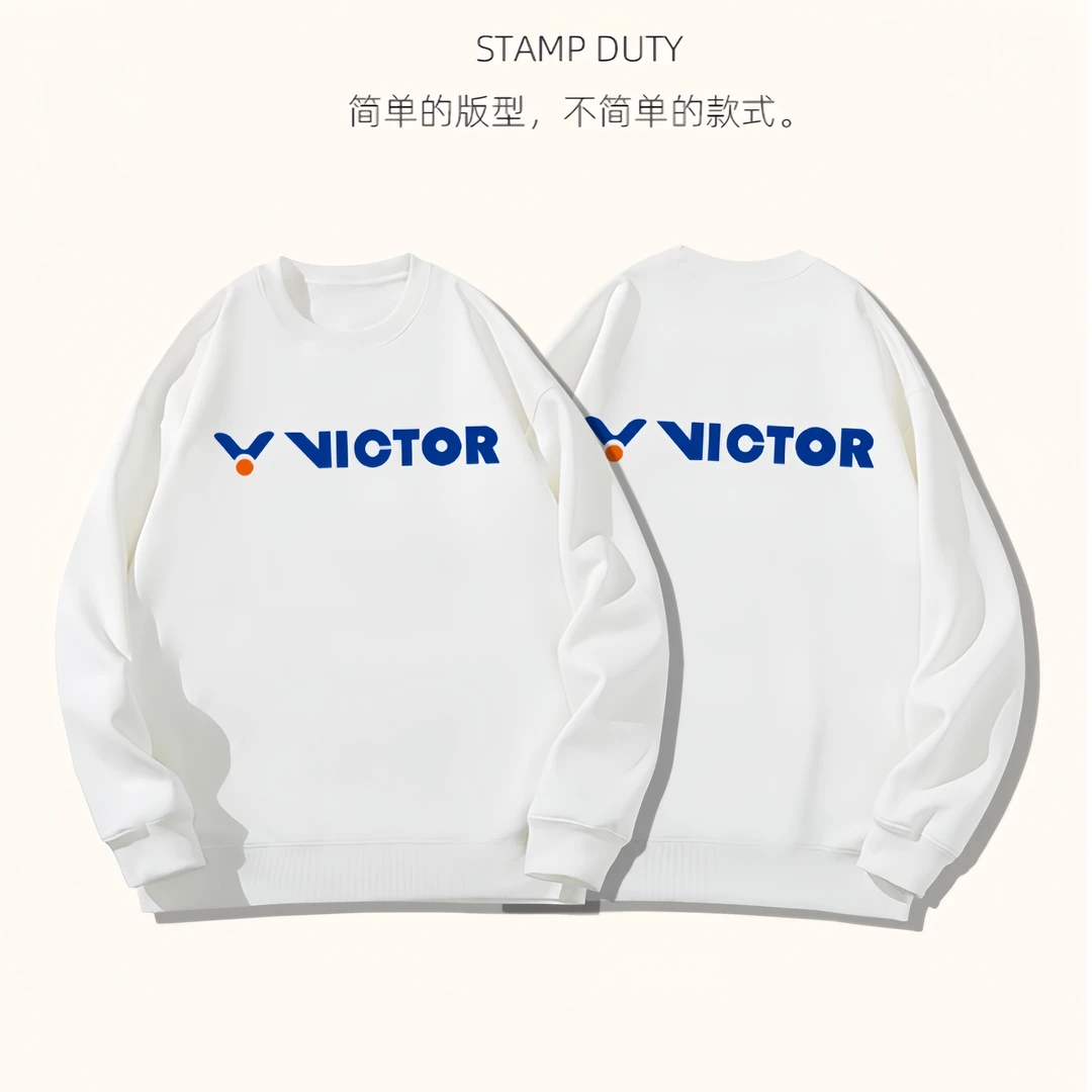 2024秋冬款羽毛球服圆领卫衣男女款时尚潮流卫衣长袖休闲运动服