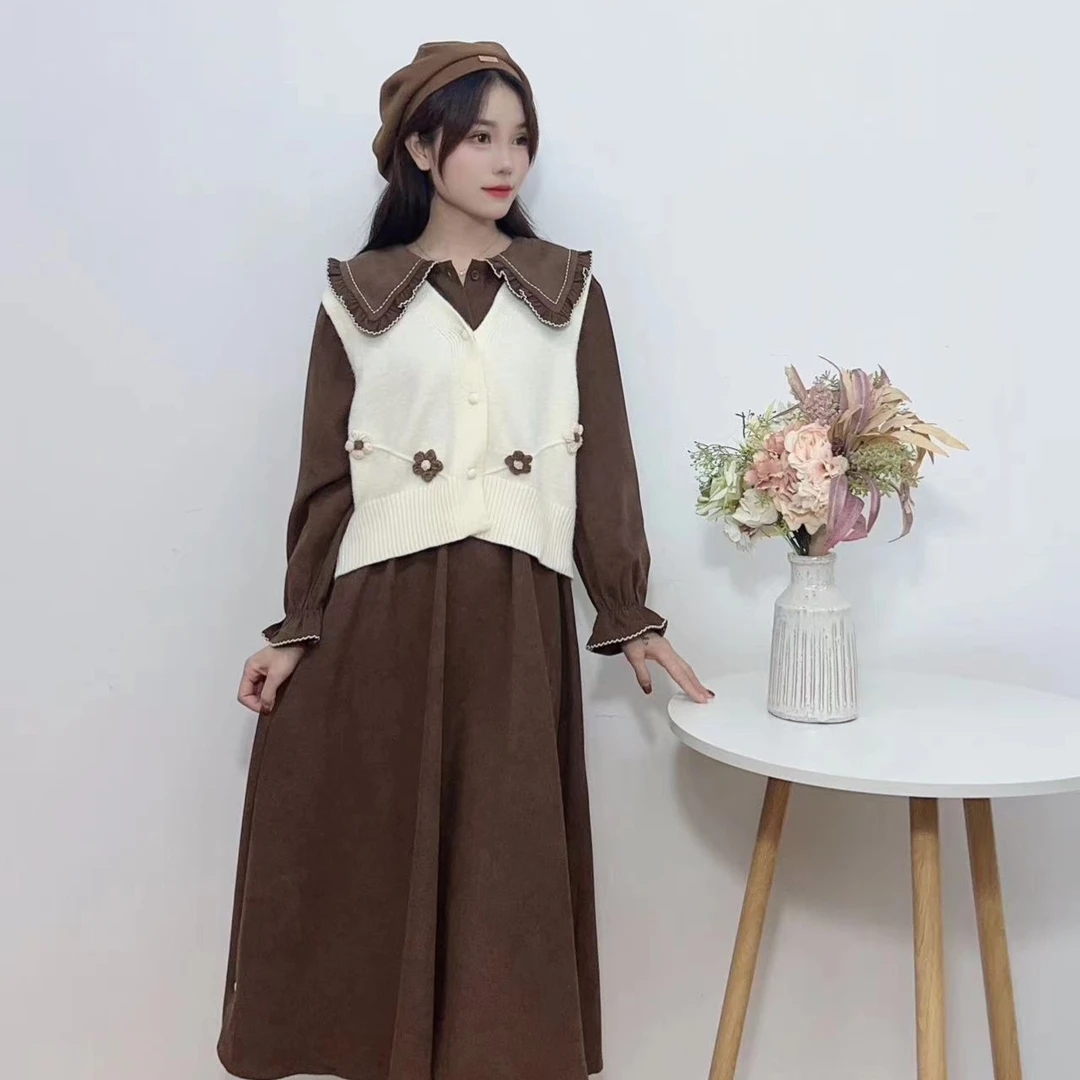 天天惠秋冬长袖套装裙子两件套懒人套装2303595套装毛衣时尚女