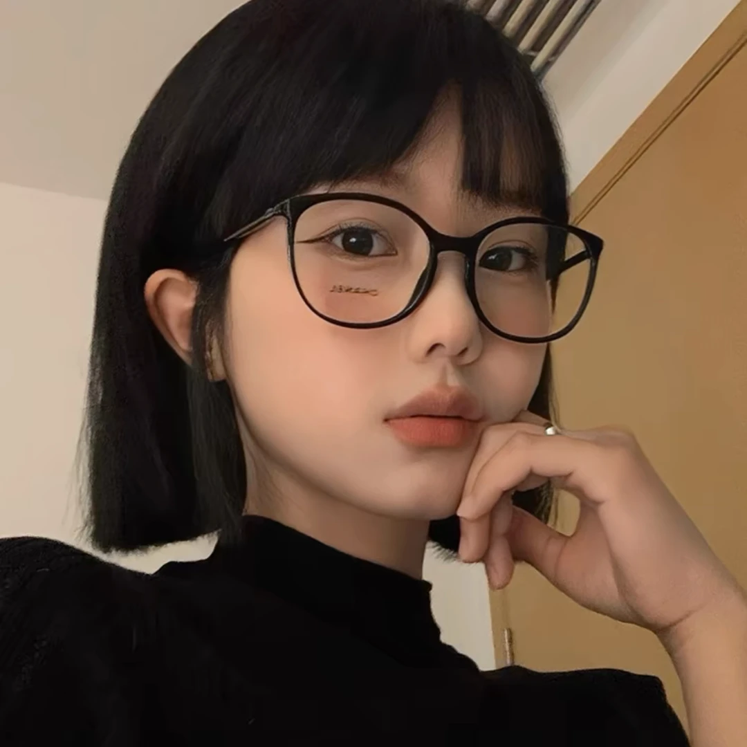 【新款】9071韩版网红猫眼时尚潮流可配度数超轻眼镜框韩系蓝光