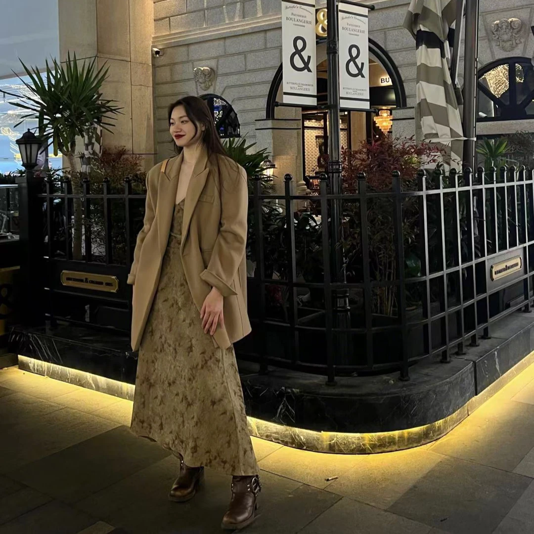 MY.LADYBRO《男友风》超廓形中长款高级感双面手缝羊毛大衣大衣