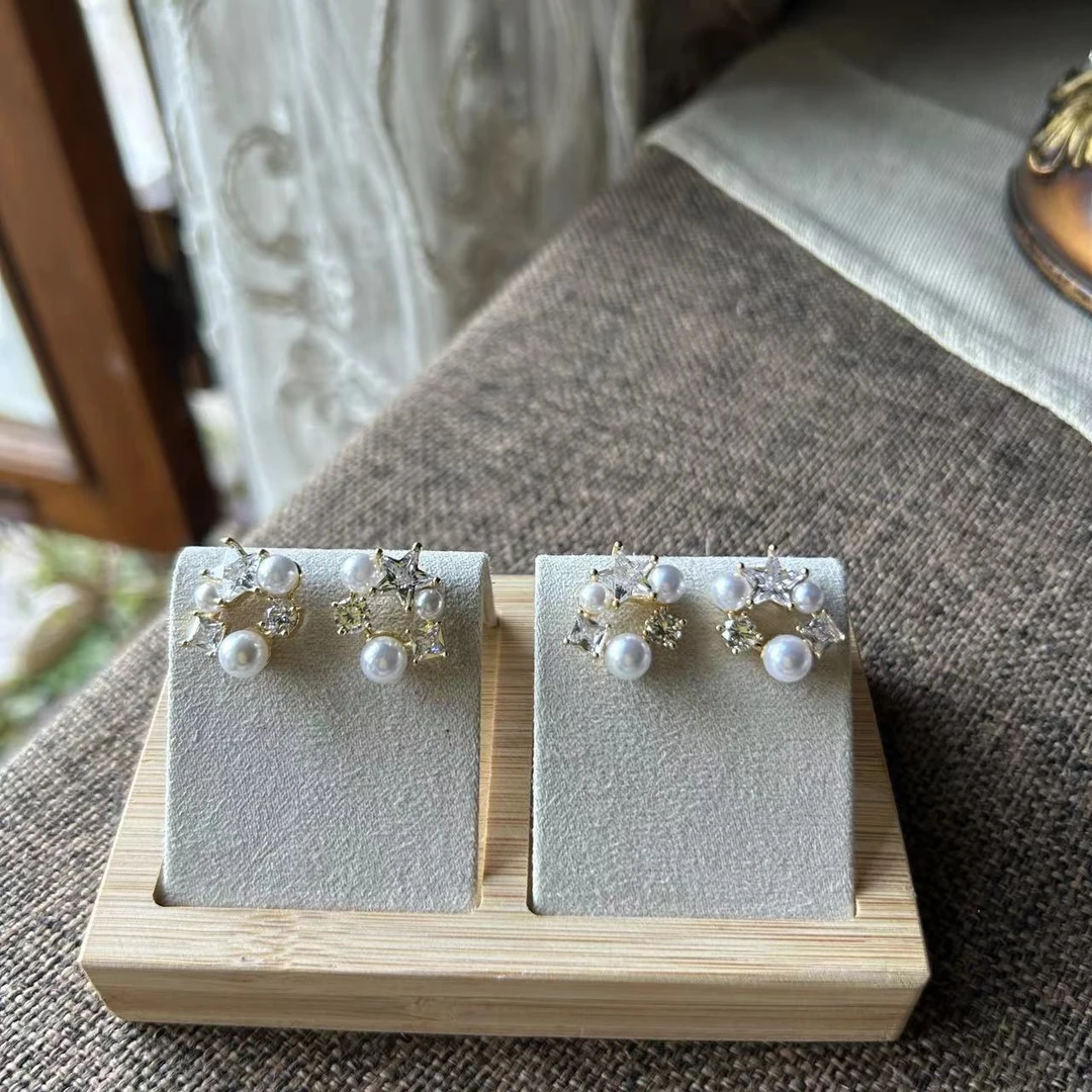 非金属仿水晶耳饰 【现货925针】新款正品爆款洋气耳钉XP86