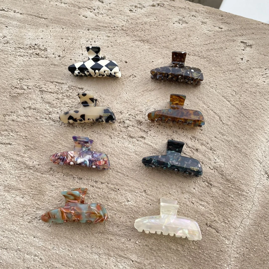 【现货】【韩国CF醋酸】韩国新款小半抓夹正品爆款减龄洋气A6-10-CF8