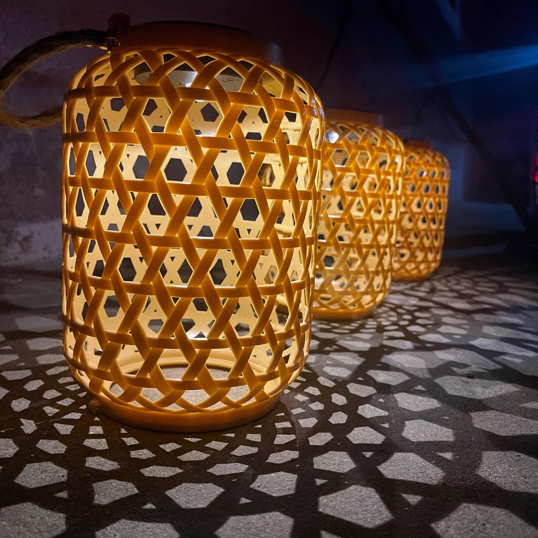 防水小夜灯太阳能庭院灯别墅景观室外草坪灯家用仿竹编花园灯灯饰