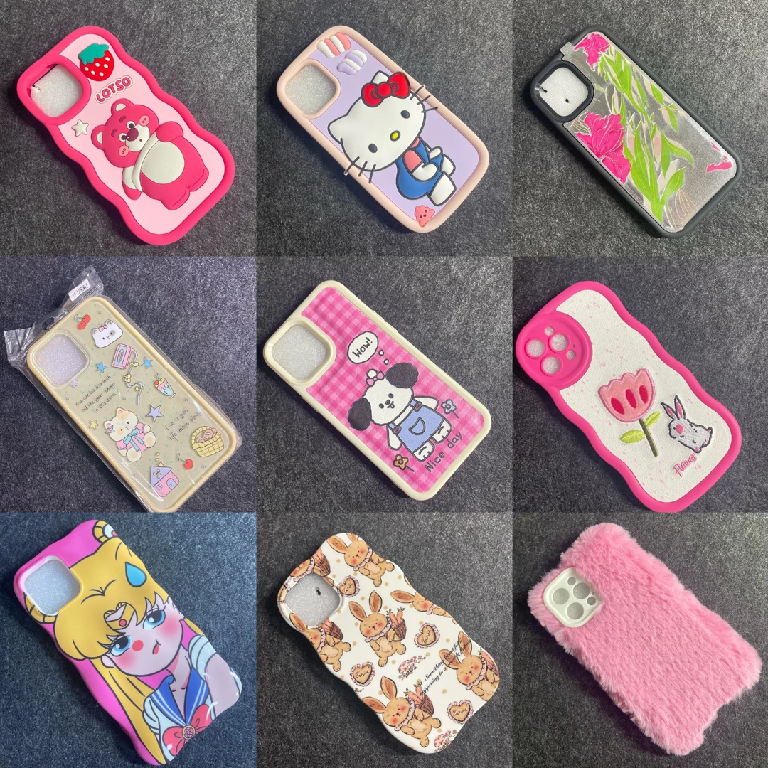 B(福利)手机壳适用苹果型号个性可爱少女创意卡通防摔ins女款通用
